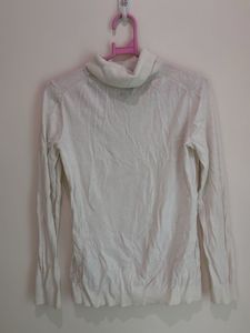 Tommy Hilfiger White Turtleneck Sweater