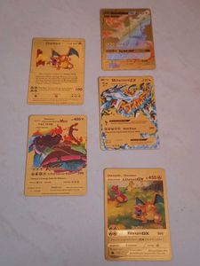 Pokemon Gold Charizard Cards Collection