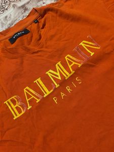 Balmain Paris Orange T-Shirt