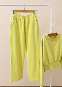 Lime Green Sweatshirt &amp; Jogger Set