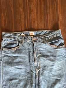 Levis Wide Leg Blue Denim Jeans