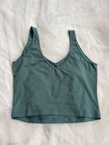 Teal V-Neck Tank Top
