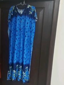 Blue Star Print Kaftan / Nightgown