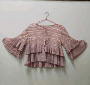 Lace Ruffle Top