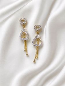Elegant Heart Drop Earrings