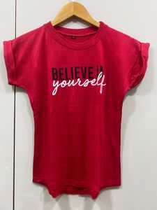 Women’s Red Printed T-shirt
