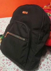 Stylish Black Nylon Backpack