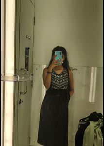 Black Embroidered Maxi Dress