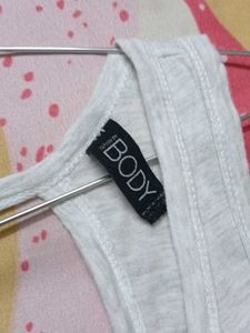 Gray Twist Back Tank Top