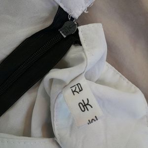 Black And White Korean Top
