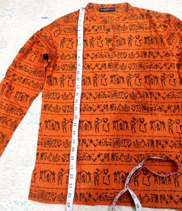 Orange Print Shirt✨