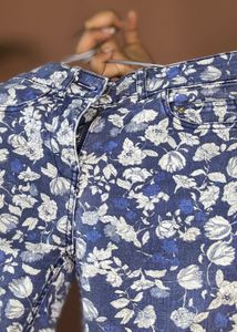 Floral Print Skinny Jeans