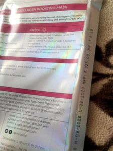Simple Facewash &amp; Collagen boosting mask