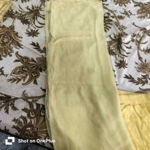 Beautiful Yellow Floral Kurta Set