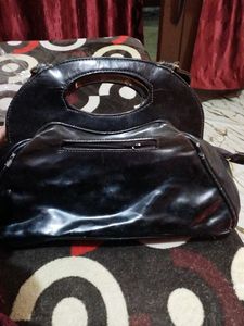 Elegant Black Handbag Set