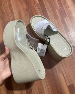Zara Platform Slide Sandals