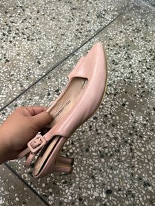 Pink kitten heels