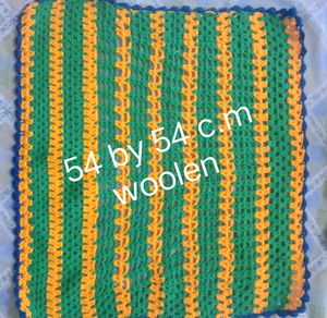 hand made crochet woollen table mat