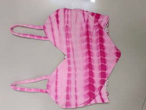 Unique Pink Tie-Dye Heart Shaped Bikini To