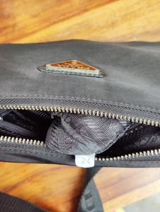 Prada Black Nylon and Leather Re-Edition 2005 Shou