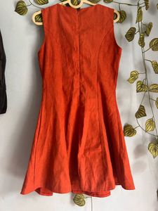 Rust Sleeveless Dress
