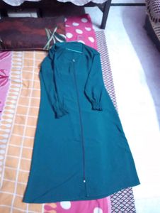 Elegant Dark Green Abaya