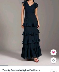 Black Ruffled Maxi Dress