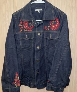 ✨ Rebecca Malone Embroidered Denim Jacket