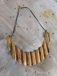 Brass Unique Gold Statement Necklace