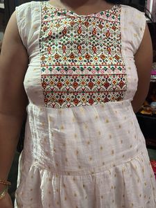 Elegant Tiered Ethnic Gown