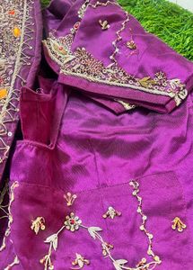 Exquisite Purple Embroidered Lehenga Choli
