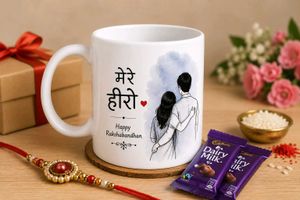 Happy Rakshabandhan Mug with Gift | Rakhi Combo