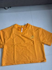 Cute Garfield Graphic Orange T-Shirt