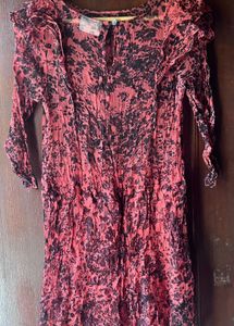 Floral Print Ruffle Dress