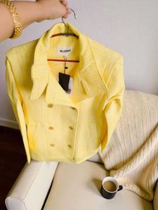 Unisex New 🌟Yellow Double-Breasted Jacket