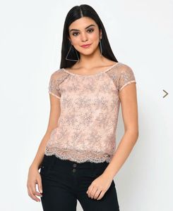 Sparkly Lace Crop Top