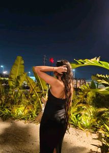 Black Strapless sleevless Dress