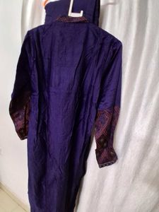 Women's Purple Kurta Set with Pants