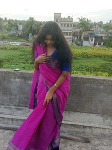 Vibrant Pink Cotton Saree