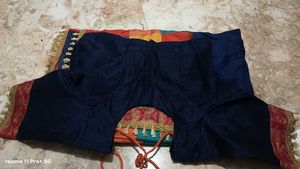 saree with Tassel Border