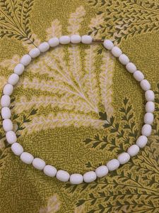 Classic White Bead Necklace