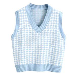 argyle sweater vest(light blue)
