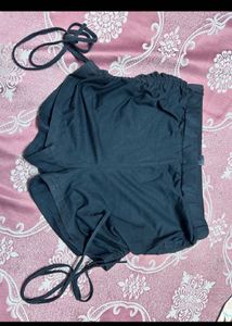 brand 3 Black Tie-Side Lounge Shorts