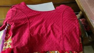 Red blouse