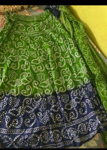 Vibrant Bandhani Lehenga Choli Set