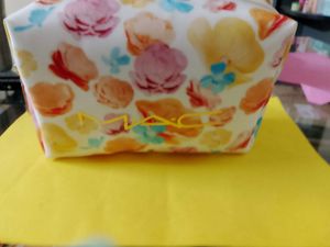 MAC Floral Print Cosmetic Bag