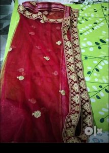 Heavy Bridal Lehenga Velvet Work