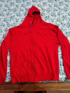 Red Zip-Up Hoodie