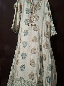 Floral Print Ethnic Dress