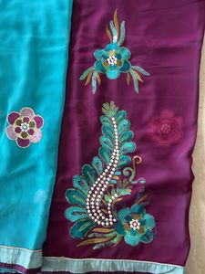 Embellished Silk Saree